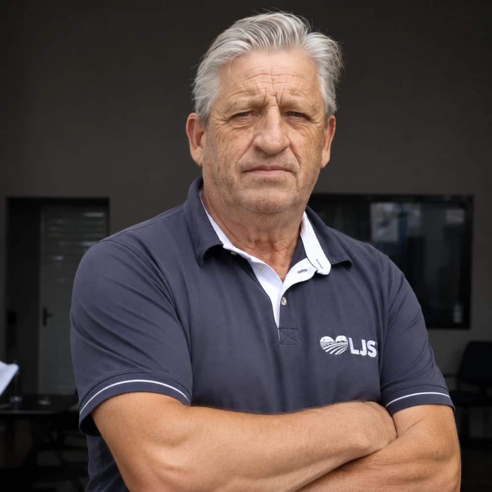 Portrait of Amarildo Pedra Hume, founder of LJS Environmental Solutions