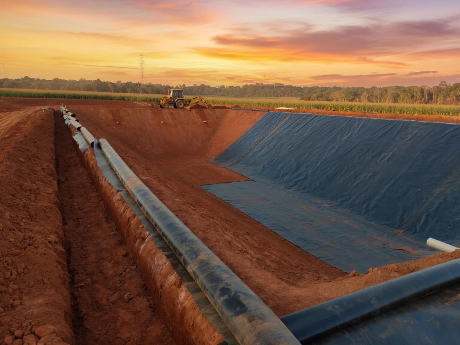 Geomembrane installation