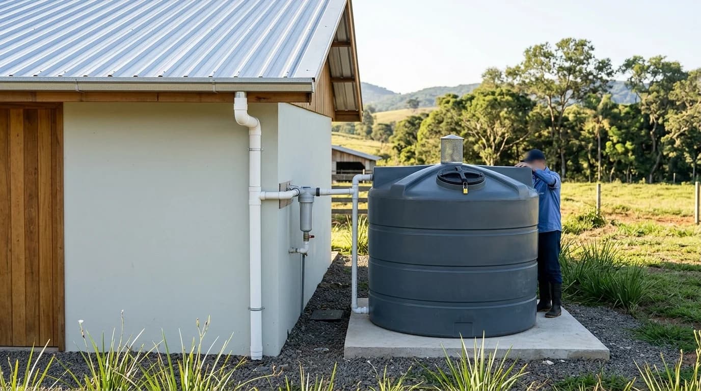 Illustrative image generated by AI: How to Keep Cistern Water Clean: Physical Barriers, Management, and Operational Routine
